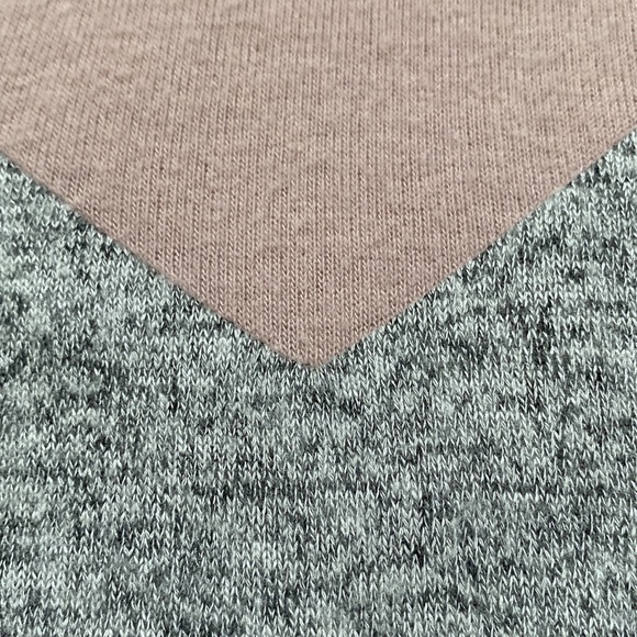 Staccato Color Block Hacci LS Top 💗 Pink & Gray - Picture 11 of 14